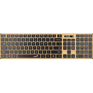 Tastatura Genius SlimStar 7250BT Wireless & Bluetooth Wood