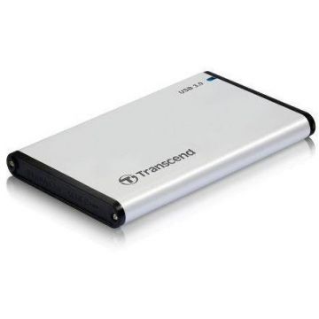 Transcend Carcasa HDD Transcend StoreJet 25S3 2,5"   USB 3.0, argintiu (TS0GSJ25S3)