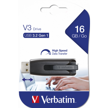 Verbatim Memorie USB Verbatim 49172 Store 'n' Go V3, 16GB, USB3.0, negru