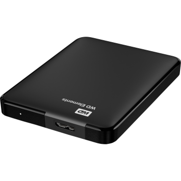 Western&nbsp;Digital HDD extern WD Elements Portable, 2TB, 2.5, USB 3.0, Negru