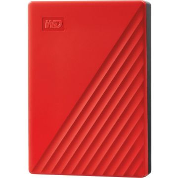 Western&nbsp;Digital HDD extern WD My Passport 4TB, 2.5, USB 3.2 Gen1, Rosu