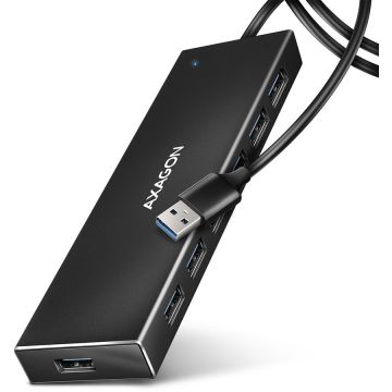 AXAGON Hub USB AXAGON HUE-F7A, Cablu USB-A
