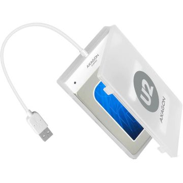 AXAGON Rack extern Axagon ADSA-1S, USB 2.0, compatibil 2.5 inch SATA HDD/SSD, 3 Gbit/s, Alb