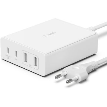 Belkin Port pentru incarcare Belkin 2X USB-C, 2X USB-A, Alb
