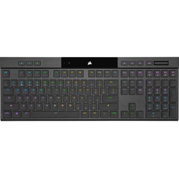 CORSAIR Tastatura mecanica Corsair K100 AIR, wireless, iluminare iluminare RGB, Switch-uri mecanice CHERRY MX Ultra Low Profile Tactile, Negru