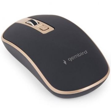 GEMBIRD Mouse wireless Gembird MUSW-4B-06-BG, 1600, Negru/Auriu