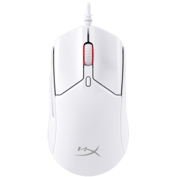 HP Mouse gaming cu fir HyperX Pulsefire Haste 2, 26.000 DPI, Alb