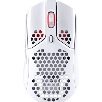 HP Mouse gaming HyperX Pulsefire Haste, Wireless, Alb