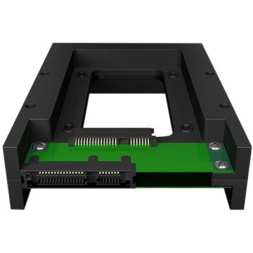 ICYBOX Rack intern Icy Box pentru HDD/ SSD 2.5 inch convertibil la 3.5 inch, SATA III, Negru