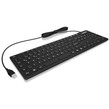 KEYSONIC Tastatura KeySonic KSK-8030, 105 Taste, IP68, Negru