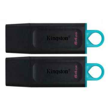 Kingston Memorie USB Kingston 64GB DT EXODIA USB3.2 GEN 1, 64GBx2 buc, Negru
