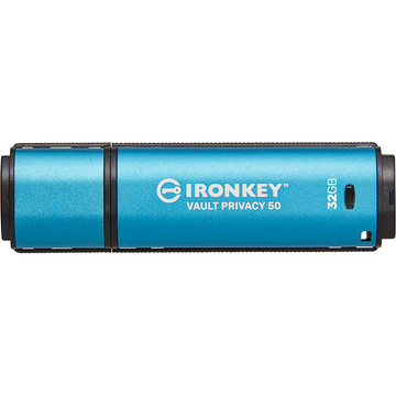 Kingston Memorie USB Kingston IronKey Vault Privacy 50, 32GB , USB 3.2, Blue