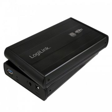 logilink HDD Enclosure 3.5' USB3.0/SATA, Alu, black, LOGILINK 'UA0107'