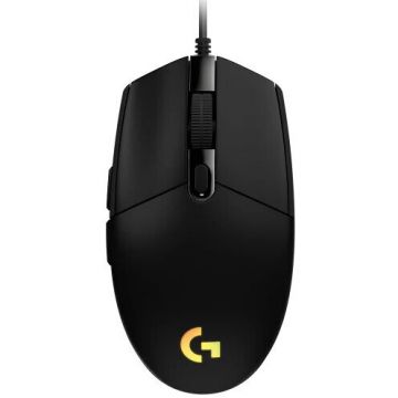 Logitech Mouse gaming Logitech G102 Lightsync, 8000 dpi, RGB, negru