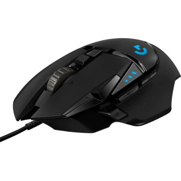 Logitech Mouse gaming Logitech G502 Hero, Hero 25k, 11 Butoane Programabile, Negru