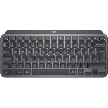 Logitech Tastatura iluminata Logitech MX Keys Mini, Wireless, layout US INTL, Negru