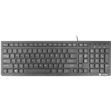 natec Tastatura Natec Discus 2 USB US Slim, Negru