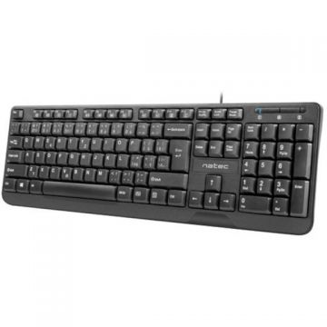 natec Tastatura Natec Trout, USB, Design Slim, Negru
