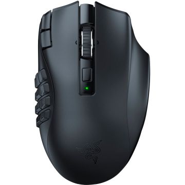 Razer Mouse gaming wireless Razer Naga V2 HyperSpeed, 19 butoane, 30k DPI, Negru