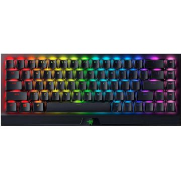 Razer Tastatura mecanica Razer BlackWidow V3 Mini HyperSpeed, Editia Phantom, Switch-uri galbene, Layout US, Negru