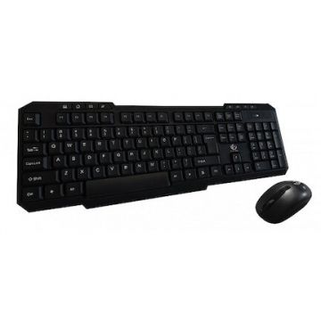 Rebeltec Kit tastatura si mouse wireless Rebeltec RBLKLA00034, Vortex, negru, EN layout