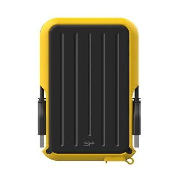 Silicon&nbsp;power Hard Disk portabil Silicon Power Armor A66 2TB, USB 3.0, 2.5inch, Black-Yellow