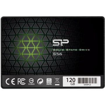 Silicon&nbsp;power Silicon Power Ssd Slim S56 120gb 2.5'', Sata Iii 6gb/S, 3d Tlc Nand, 7mm