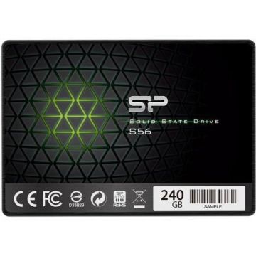 Silicon&nbsp;power Silicon Power Ssd Slim S56 240gb 2.5'', Sata Iii 6gb/S, 3d Tlc Nand, 7mm