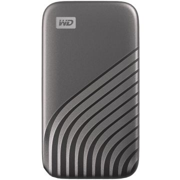 Western&nbsp;Digital SSD Extern WD My Passport™ 500GB, USB 3.2 Gen2 Type-C/A, NVMe, Space Gray