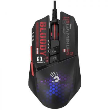 A4tech Mouse gaming A4tech Bloody W60 Max Mini, backlit, 12000 DPI, USB, black
