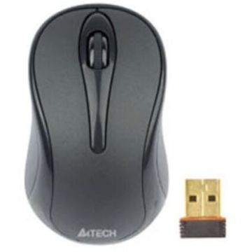 A4tech MOUSE wireless A4tech, PC sau NB, 2.4GHz, optic, 1000 dpi, butoane-scroll 3-1, Gri, G3-280N-GG