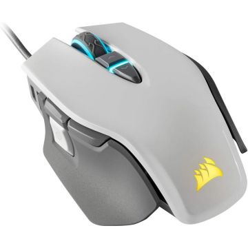 CORSAIR Mouse Corsair M65 Elite RGB Optical FPS Gaming Mouse, 18000 DPI Optical Sensor, greutate ajustabila, 8 butoane programabile, Iliminare 3-Zone RGB Multi-Colour, compatibil Xbox One, Alb