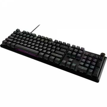CORSAIR Tastatură mecanică de gaming Corsair K70 CORE RGB cu fir – Comutatoare liniare MLX roșii pre-lubrifiate, SOCD, taste ABS Double-Shot, amortizare sunet, selector de control media, interogare 1000Hz, QWERTY NA , Gri carbon