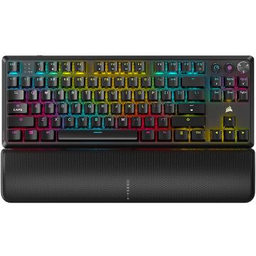 CORSAIR Tastatura mecanica gaming Corsair K70 Core TKL, MLX Red v2 Linear Switches, slipstream wireless - Bluetooth®, amortizare a sunetului, RGB