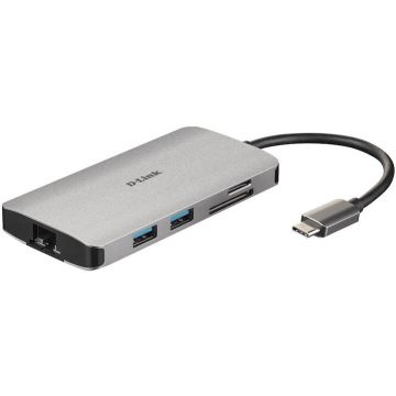 D-Link Hub USB D-Link 8‑in‑1 DUB‑M810 USB Tip C