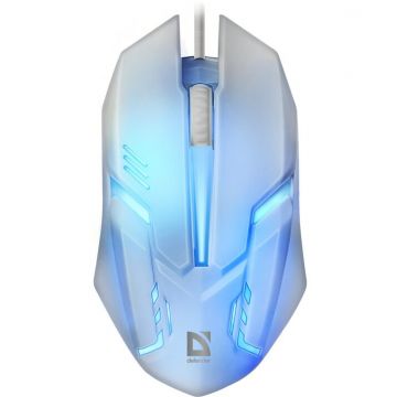 Defender Mouse optic cu fir DEFENDER Cyber ​​MB-560L 7 culori, 3 butoane, 1200 dpi, alb