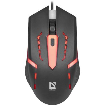 Defender Mouse optic cu fir Defender HIT MB-601, 7 culori, 4 butoane, 800-1200 dpi