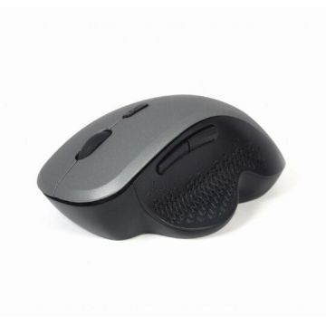 GEMBIRD MOUSE GEMBIRD, Pt. PC sau NB, wireless 2.4GHz, Optic, 1600 dpi, Butoane-scroll 6-1, Negru - gri, MUSW-6B-02-BG