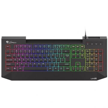 Genesis Tastatura gaming cu fir Genesis LITH 400, Iluminare RGB, Lungime cablu 1.8 m, Negru