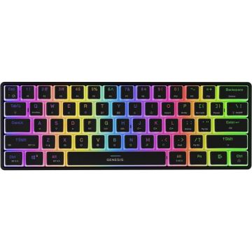 Genesis Tastatura mecanica pentru gaming Genesis Thor 660, Wireless, RGB, Switch Gateron Brown, USB, Negru