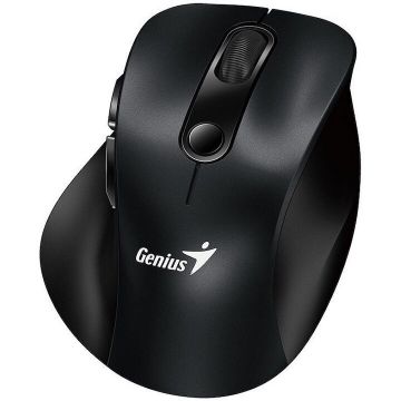 genius Mouse wireless Genius Ergo 9000S, pt. PC sau NB,  2.4GHz, optic, 2400 dpi, butoane-scroll 5-1, Negru, 31030038400