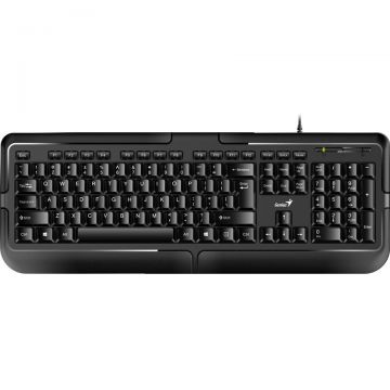 genius TASTATURA GENIUS, cu fir, USB, 104 taste, Negru, KB-118 31310051400