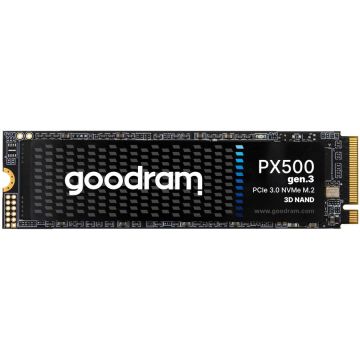 GOODRAM Solid-State Drive SSD GoodRam, 512GB, M.2 2280 PCIe 3.0, viteze de citire 3200 MB/s, viteze de scriere 2400 MB/