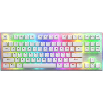 HATOR Tastatura mecanica cu fir pentru gaming Hator Gravity X TKL, RGB, USB, switch HATOR Aurum Orange Linear rev.2.0, Alb