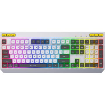 HATOR Tastatura mecanica cu fir pentru gaming Hator Icefall, RGB, USB, Lungime cablu 1.8m, Switch membrana, Alb