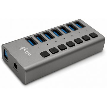 I-TEC USB 3.0 I-TEC Hub 7 Porturi cu conexiune USB-A si Port de incarcare si Alimentare Externa