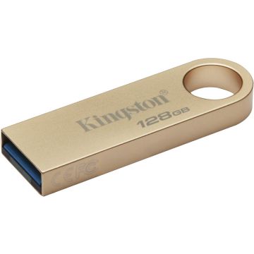 Kingston Memorie USB Kingston DataTraveler SE9 G3, 128GB, USB 3.2, Metalic, Auriu