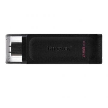 Kingston Stick memorie Kingston DT70, 256GB, USB-C, Negru