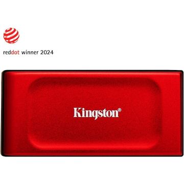 Kingston Unitate SSD Kingston Extern  SXS1000R, Capacitate 2TB, USB 3.2,  Dimensiune 2.5, Rosu