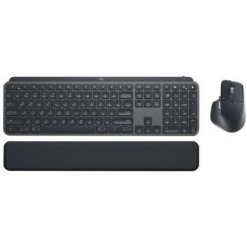 Logitech Kit Tastatura cu mouse Logitech MX Keys Combo for Business Gen 2 Graphite, Negru